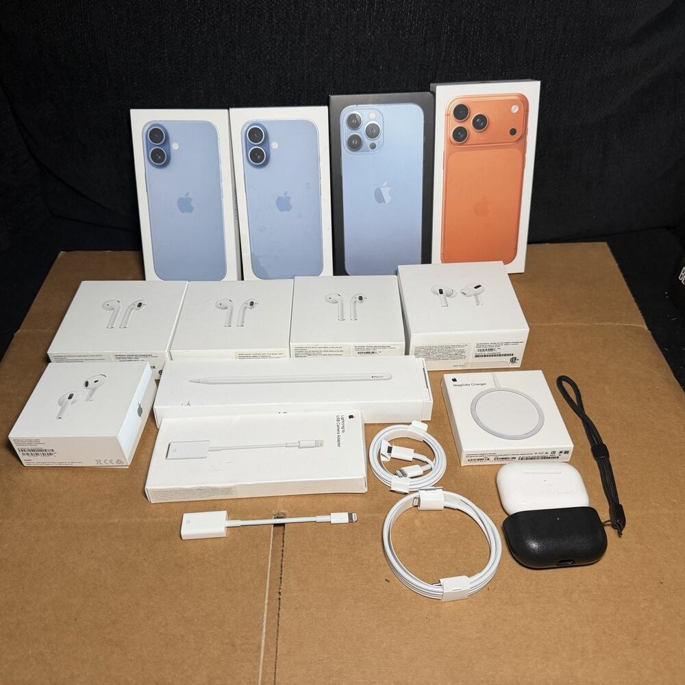 Lot of Mostly Original Iphone/Accessory EMPTY BOXES + More READ DESCRIPTION